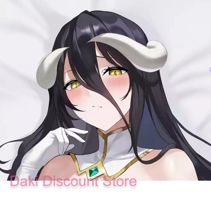 Dakimakura Albedo Anime Double-sided Print 2WAY Life-size Pillowcase Gift Body Pillow Cover