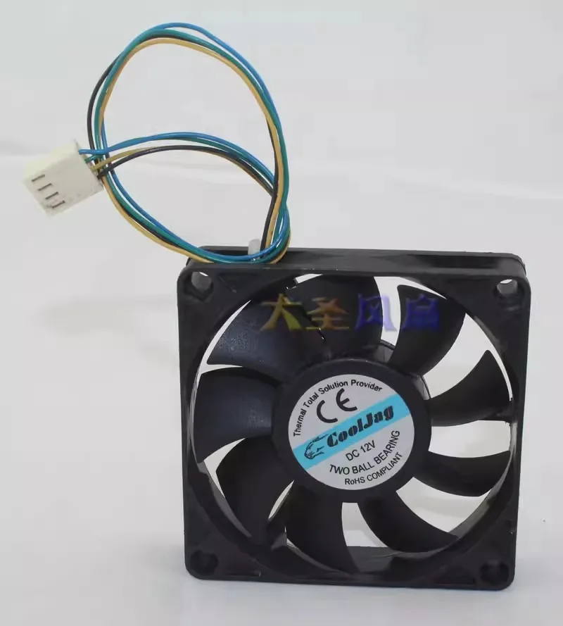 Free shipping, brand new R127015BU DC 12V 0.30AMP 7015 7CM cooling fan