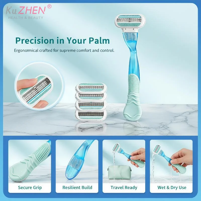 Womens Body Razor With Three Precision Floating Blades And Scratch Resistant Design Perfect For Full Body Grooming Home Travel