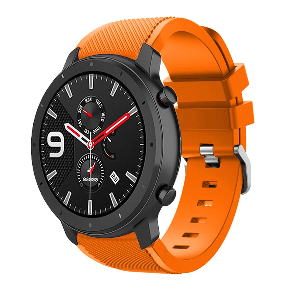 Amazfit Balance 2 1/Bip 6 5/Stratos 3 2/Pace Sport、Amazfit GTR 47mm 4 3 3Pro対応 22mmシリコンストラップ/リストバンド/ブレスレット