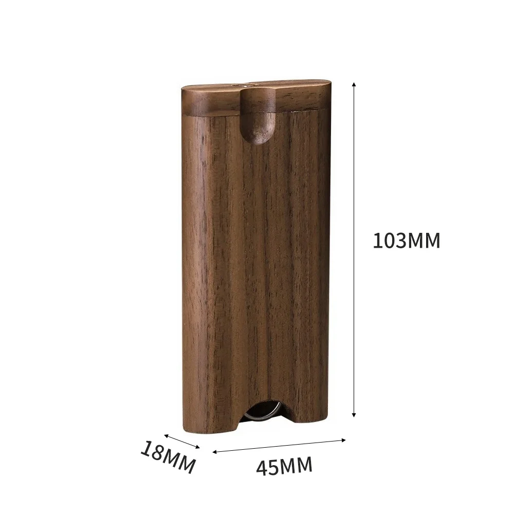 Creative Walnut Cigarette Case Portable Mini Wooden Cigarette Organizer Cigarette Box for Men Tobacco Accessories