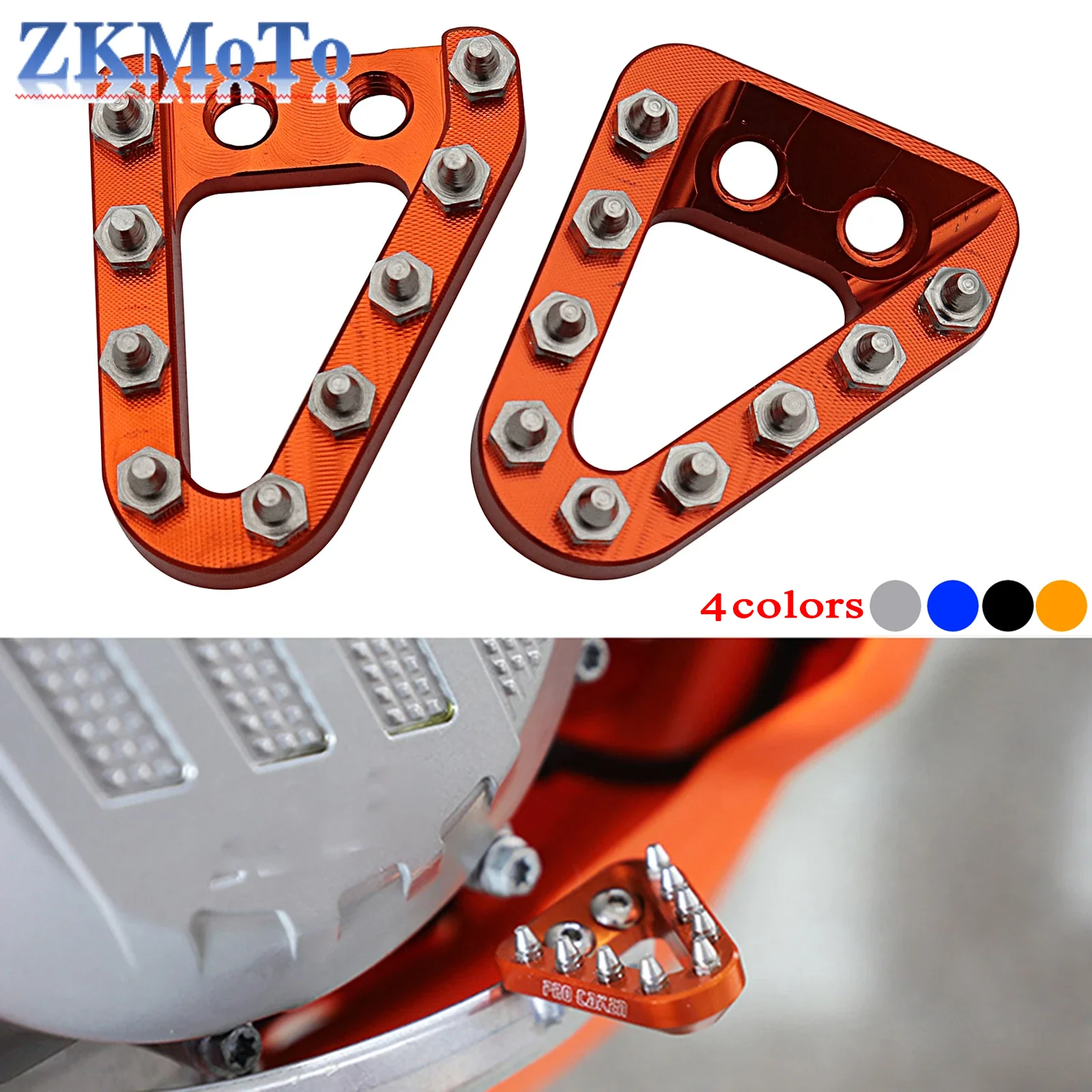 CNC Rear Brake Pedal Step Plate Tip For KTM SX SXF EXC EXCF XC XCF XCW XCFW TC TE 2008 2009 2010 2011 2012 2013 2014 2015 2016