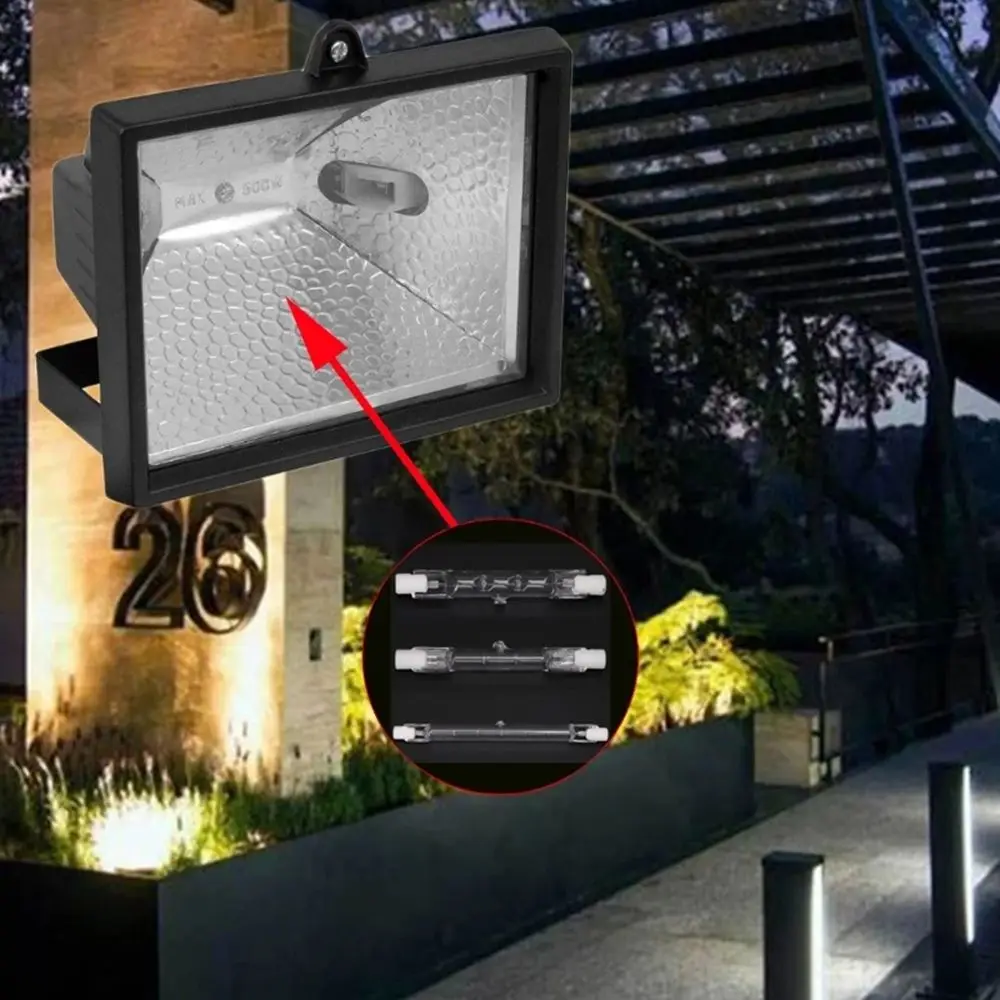 R7S Replacing Incandescent Bulbs Home Decor High Brightness Dimmable Halogen Lamp Tungsten Lamp Floodlight Sun Light Tube