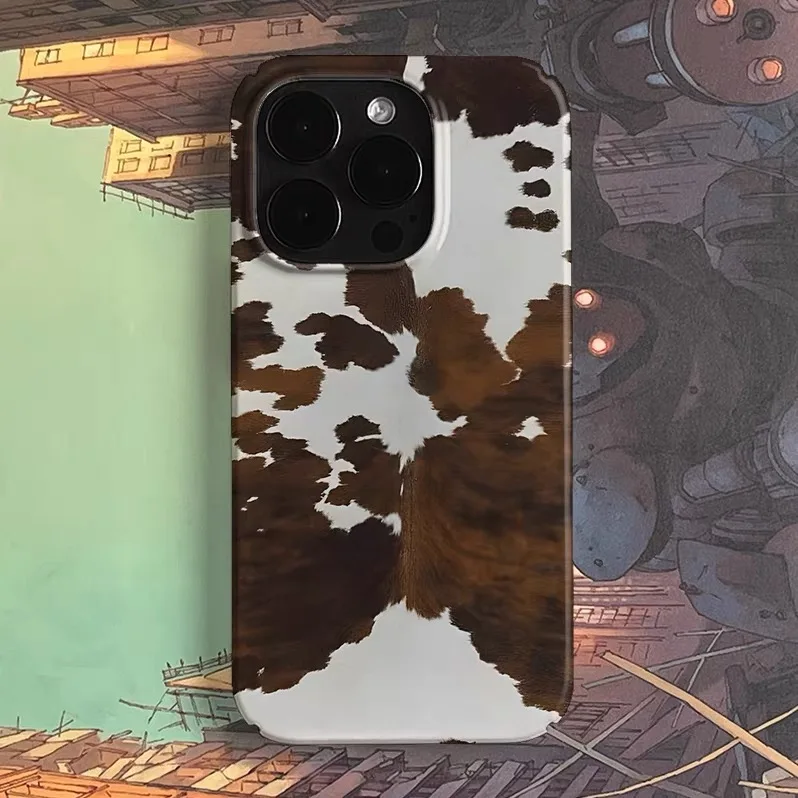 

Brown Red Retro Painting Phone Case for IPHONE 17 Air 16E 15 PROMAX 14 Plus 13 12 MINI 11 PRO 16Plus XR XS Acrylic Phone Cover