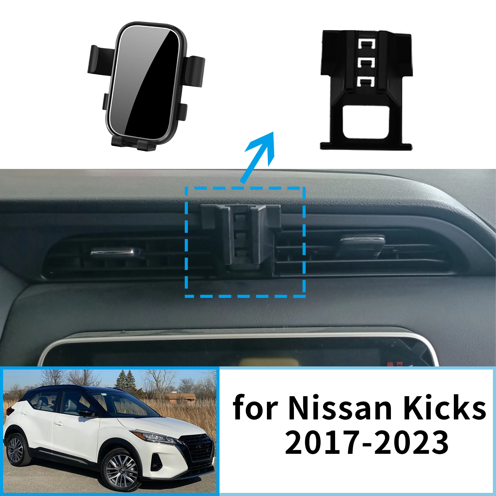 

for Nissan Kicks P15 2017 2018 2019 2020 2021 2022 2023 Car Mobile Phone Holder Stand Auto GPS Bracket Navigation Accessories