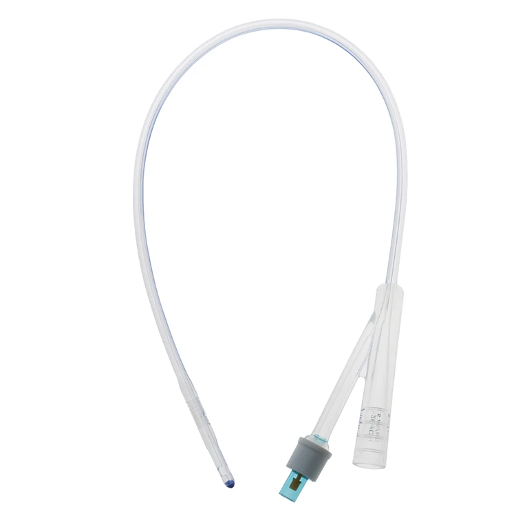 Consumable Medical Supplies 2 Way Urethra Catheter Disposable Silicone Foley Tube Sterile Medical Grade Product for Urinary