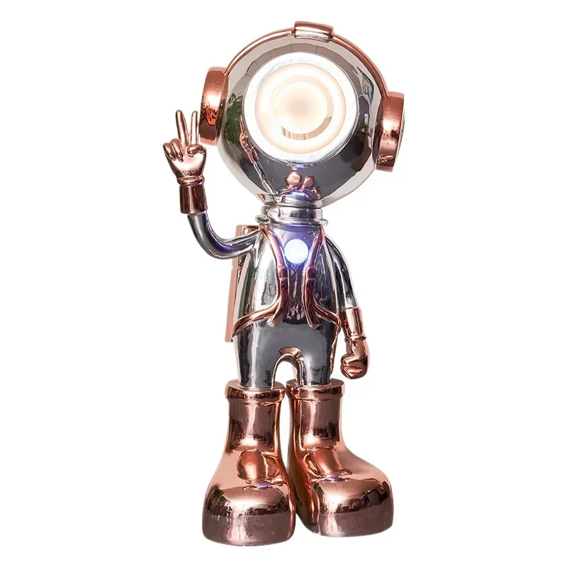 

Internet celebrity cartoon space cat, floor-to-ceiling ornament hotel shopping mall, living room creative