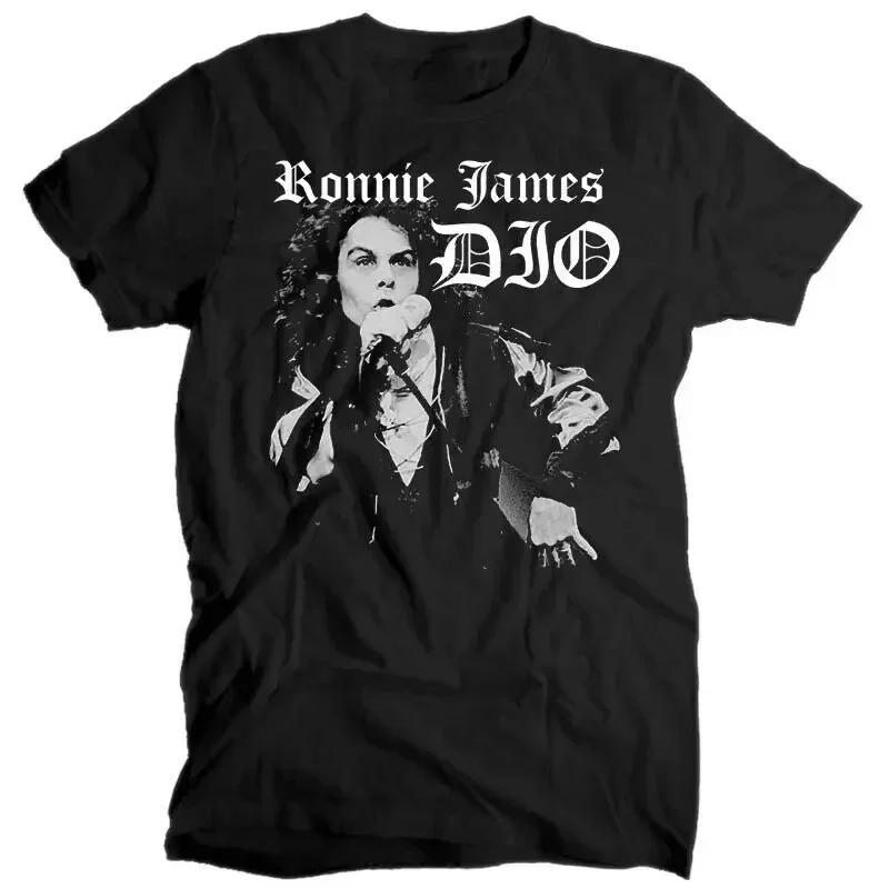 Ronnie James DIO V1 T shirt BLACK