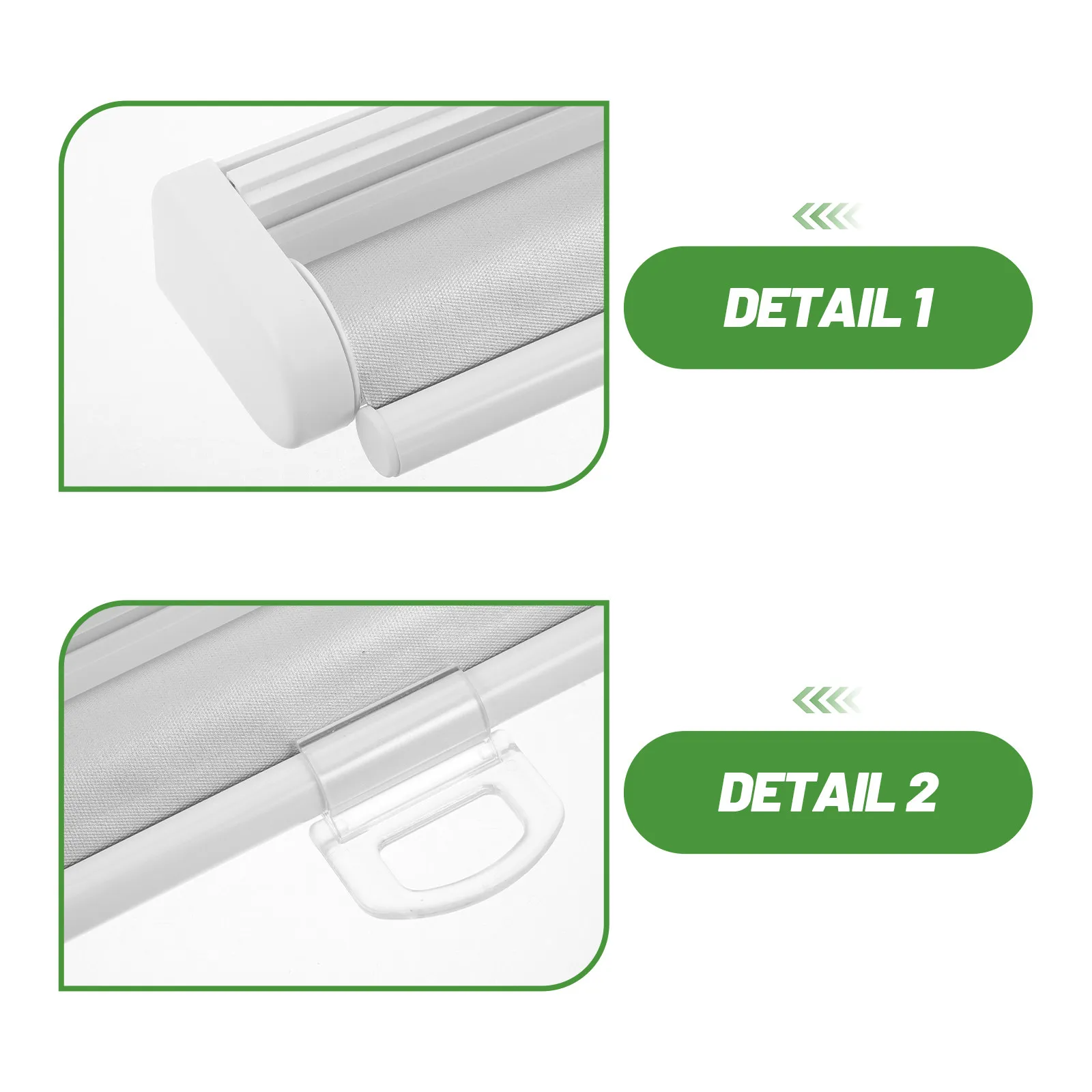 Polyester Roller Blind Blackout Shade No Tools Required Heat-Sensitive Sun Blocking Outdoor Patio Indoor Window Cover Privacy