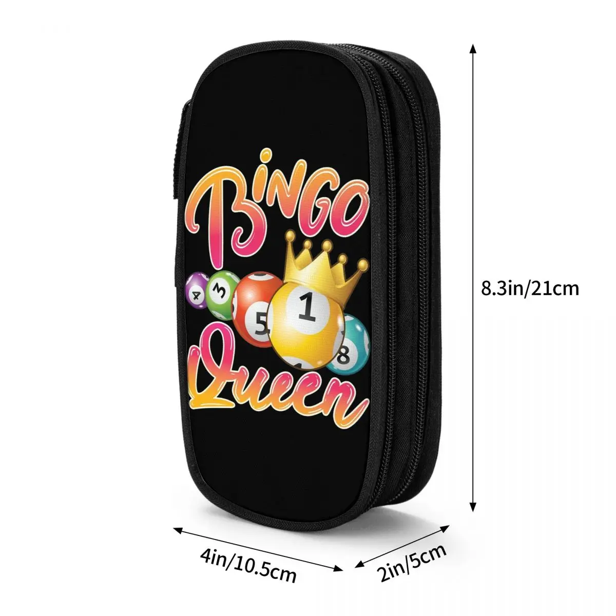 Game Bingo Queen Player Pen Box Double Layer Large-capacity For School Pencil Box Perfect Gifts