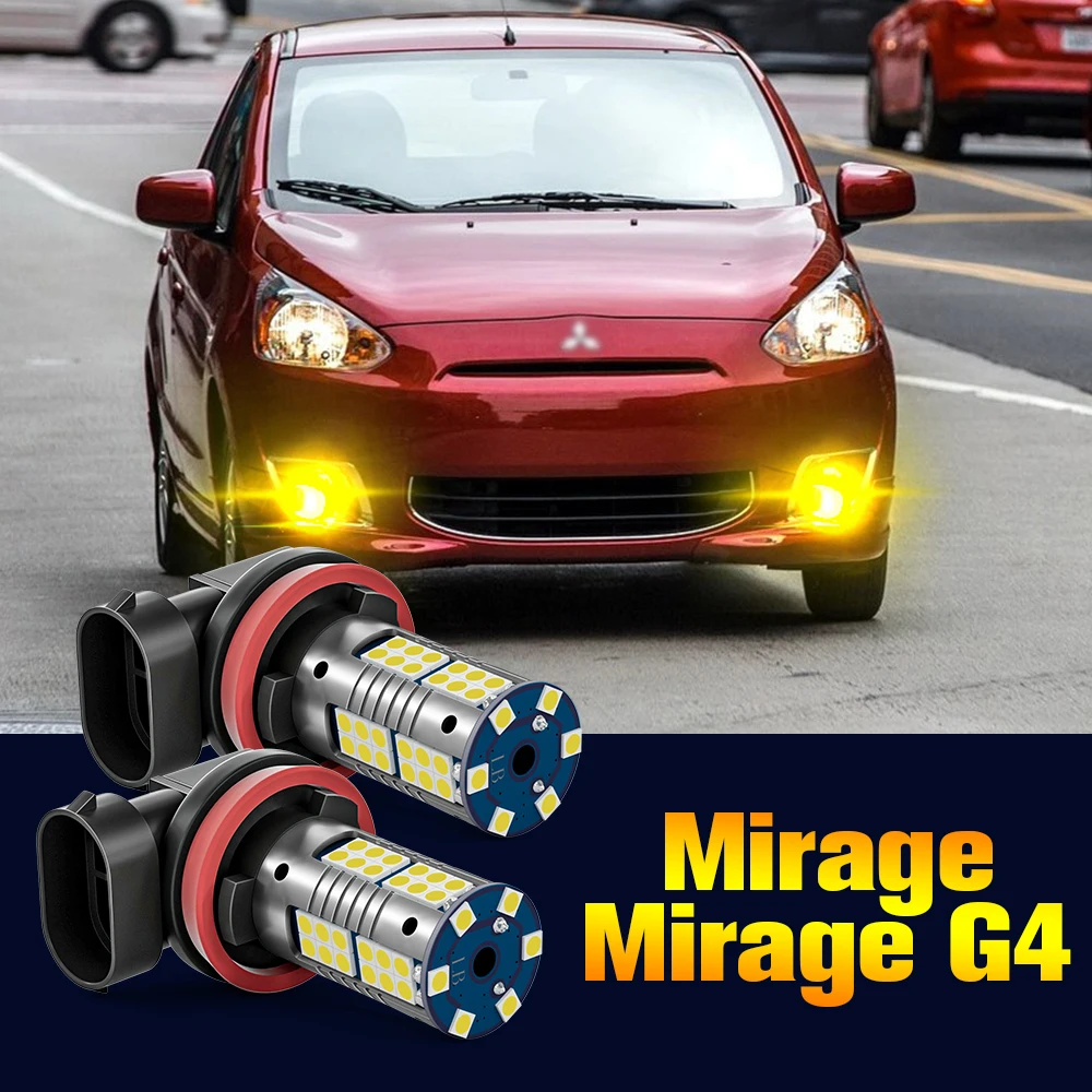 

2pcs LED Fog Light Bulb Lamp For Mitsubishi Mirage G4 2012 2013 2014 2017 2018 Accessories