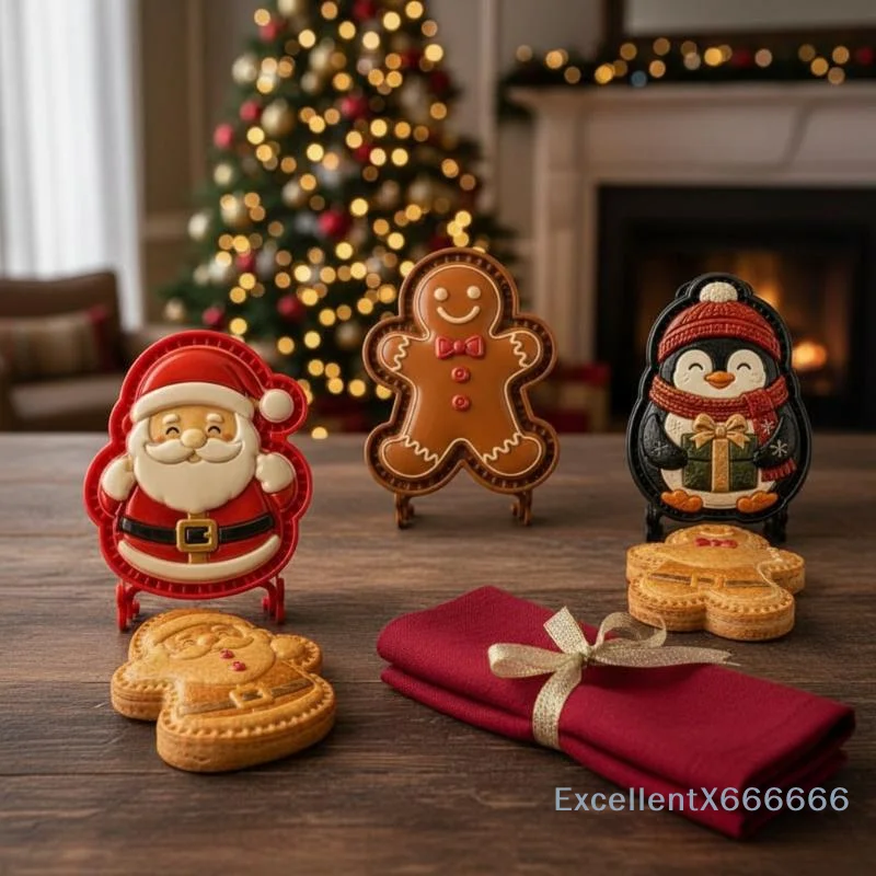 Waterproof Christmas Tabletop Figurines Scratch Resistant Ornaments for Home Office Desk Xmas Holiday Decor