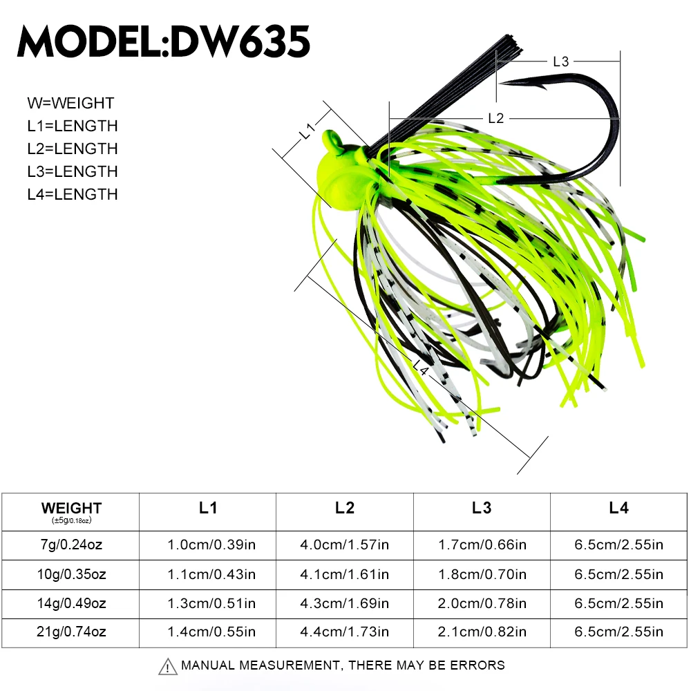 Proberos 1/5 Stück Metall-Jig-Silikonröcke mit Weedguard, mehrfarbige Bartköder und Silikonröcke – perfekt für Barschfische – Detail 2