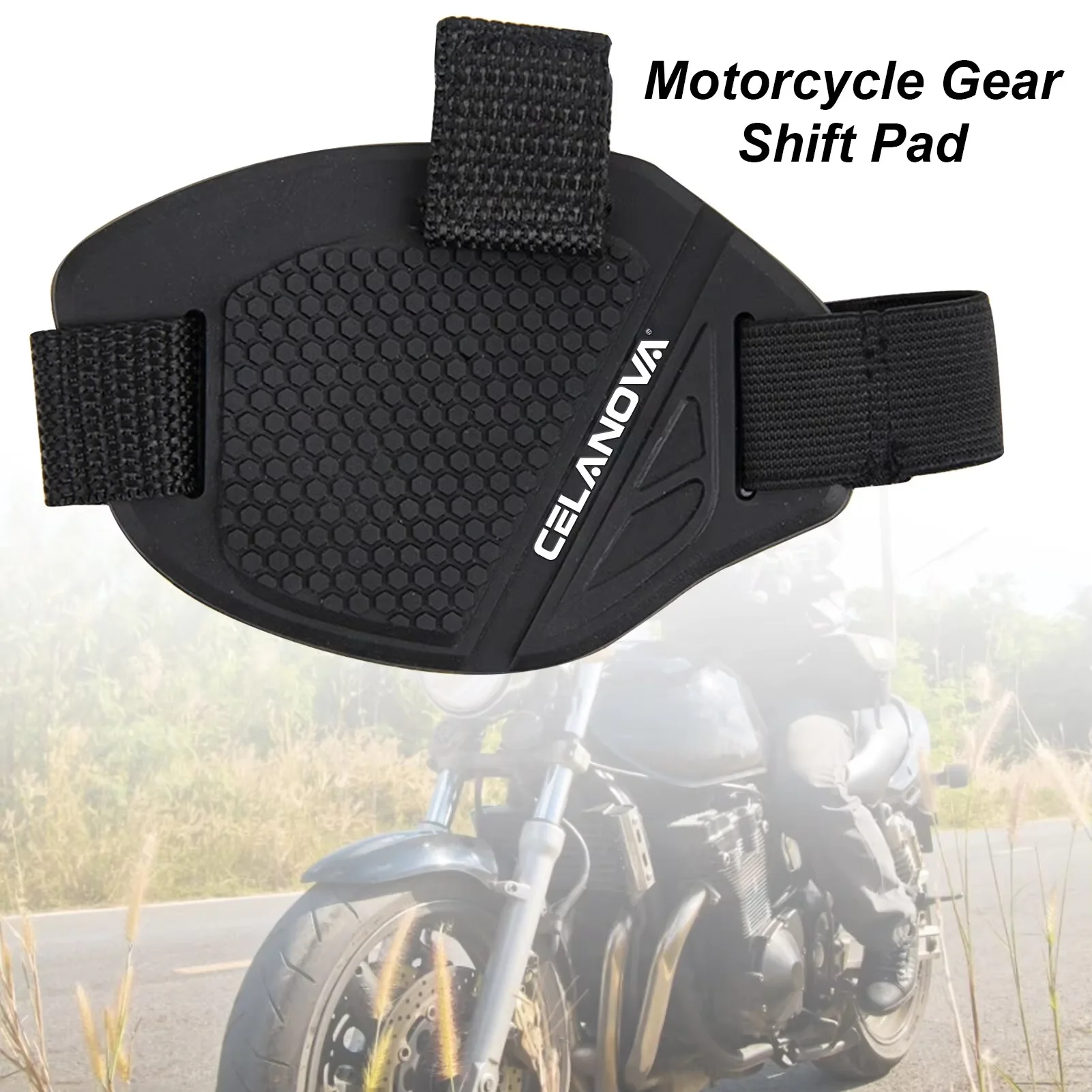 Motorcycle Universal Shifter Anti-Slip Pad-Heavy-Duty Rubber Boot Cover-Adjustable Protective Shoe Cover for Safe Gear Shifting