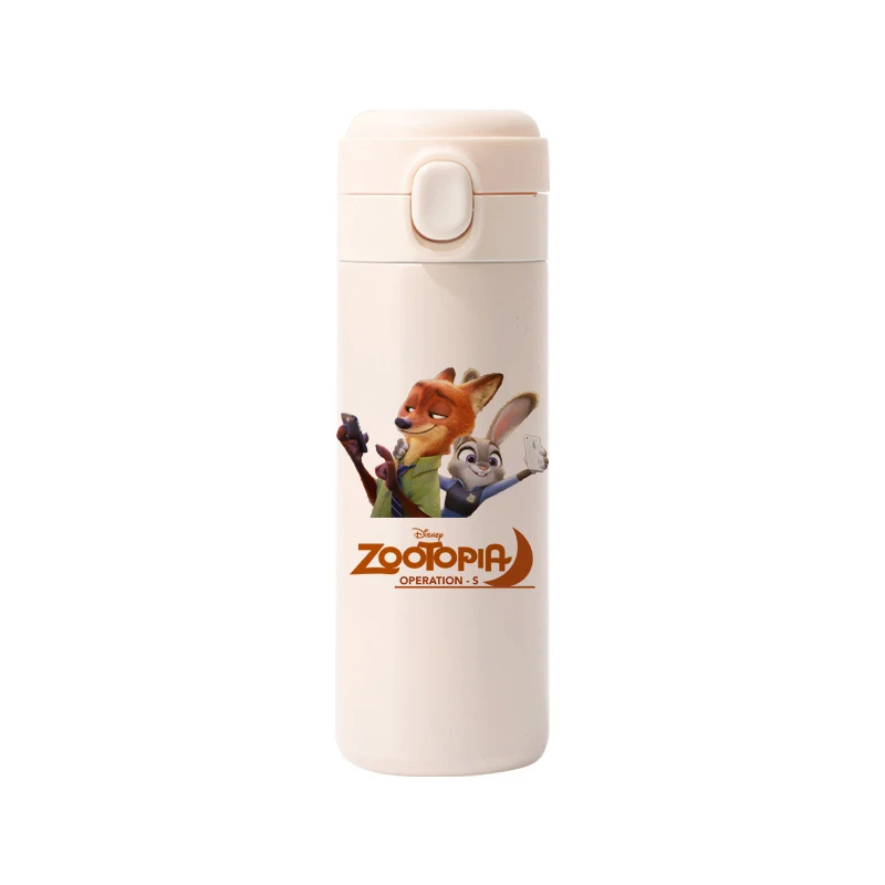 Disney Zootopia Thermos Cup Large Capacity Small and Lightweight Carrying Cup 304 Stainless Steel Outdoor School Juice Milk Cup