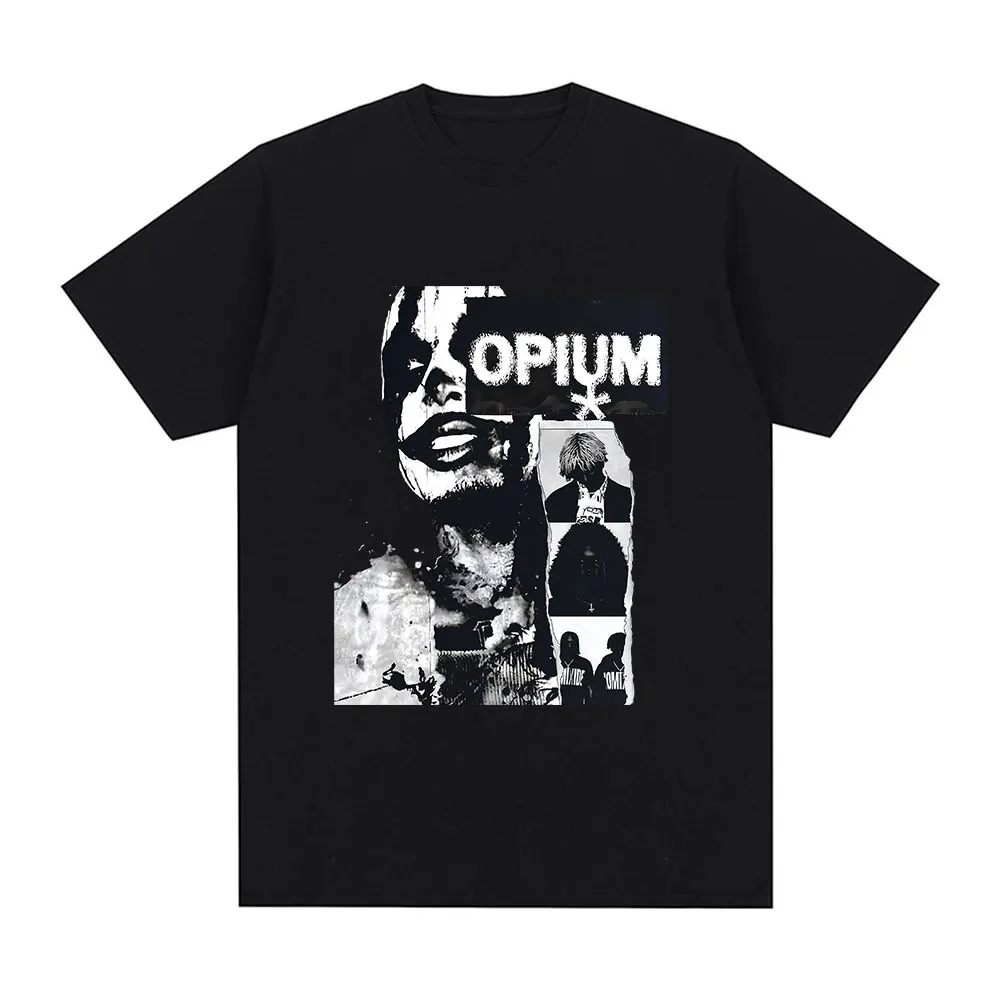 Rapper Playboi Carti T-Shirt Opium Ken Carson Destroy Loneliness Gothic T-Shirt Unisex Fashion Vintage Short Sleeve T-Shirt