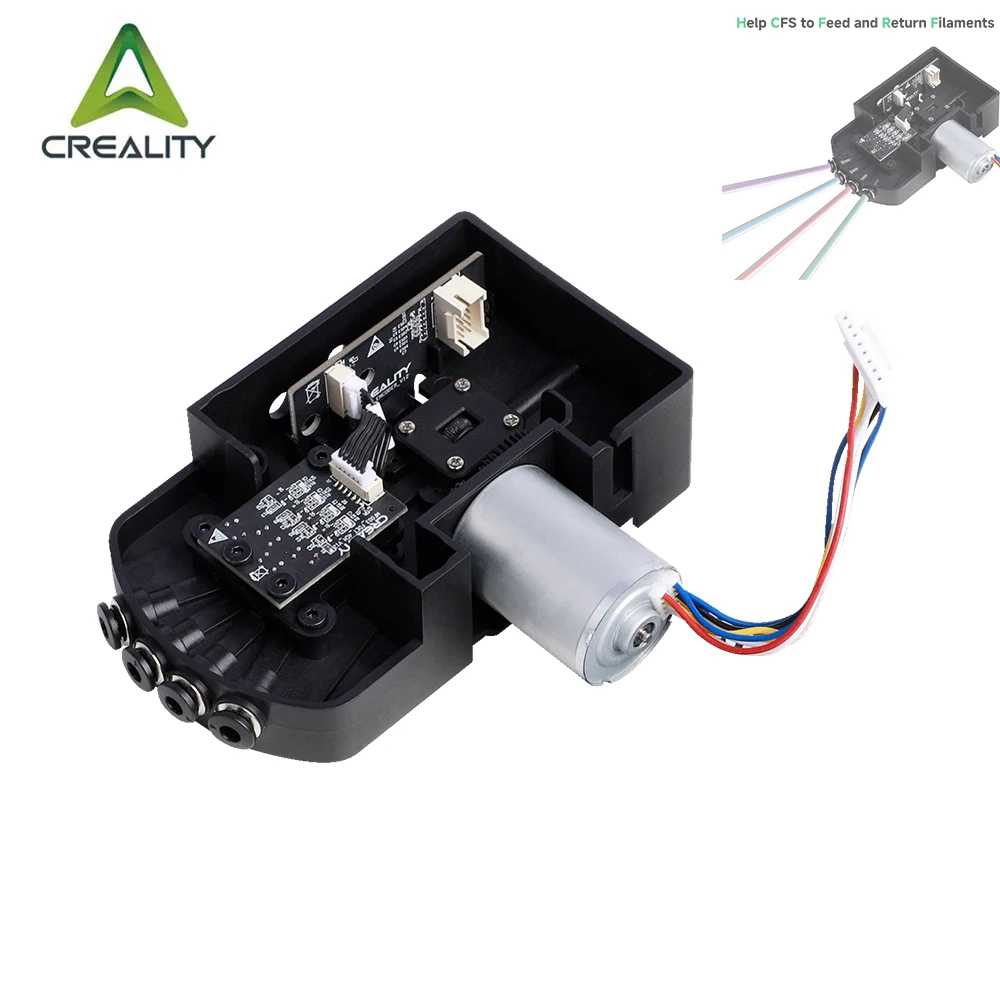 

Creality Original CFS Bottom Bracket Five-Way Kit_Brushless Motor_0.35A_24V_L11 for K2 Plus/HI CFS 3d Printer Parts