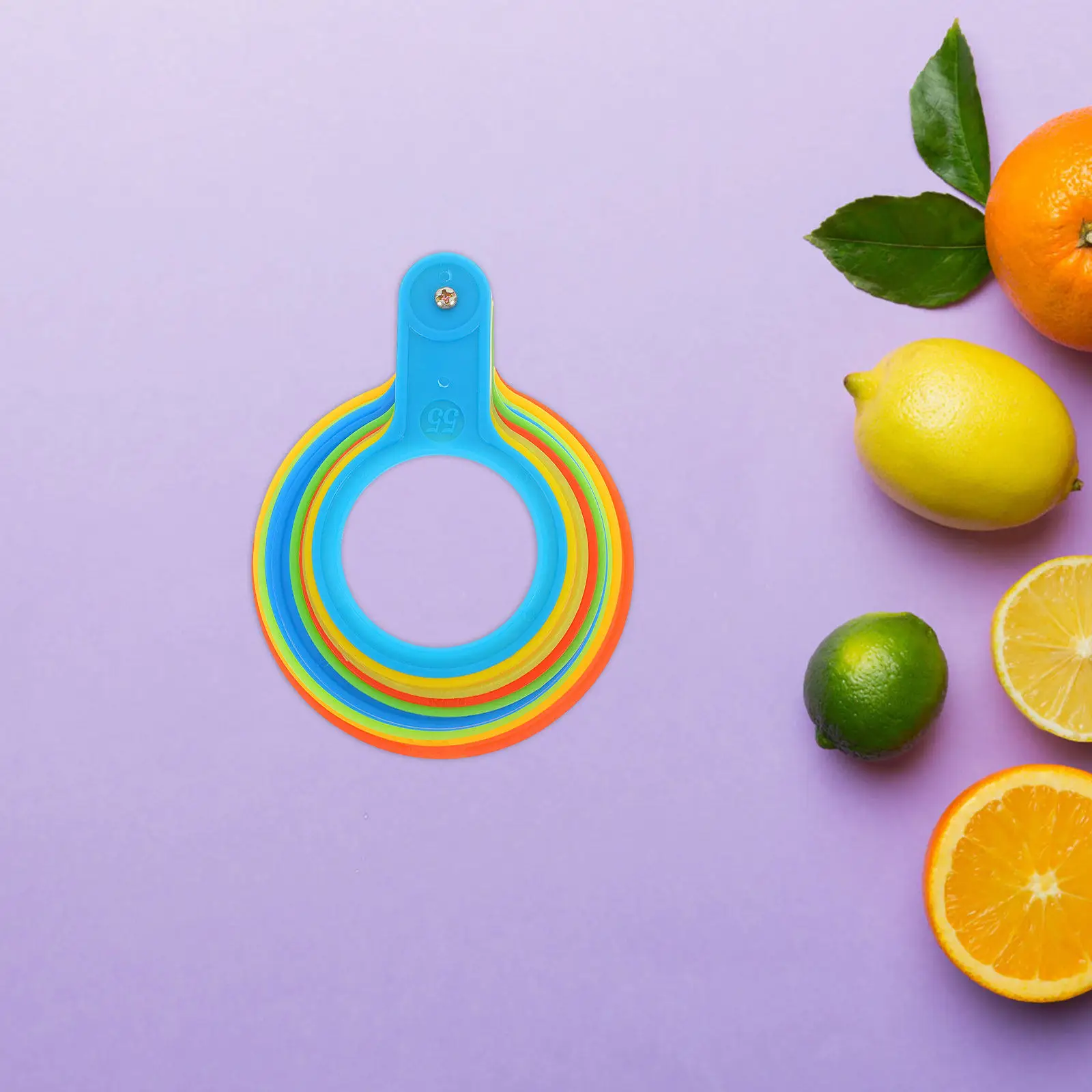 Fruit Diameter Grading Rings Plastic Measuring Calipers for Oranges Peaches Citrus Farmers Market Packing Facility Size