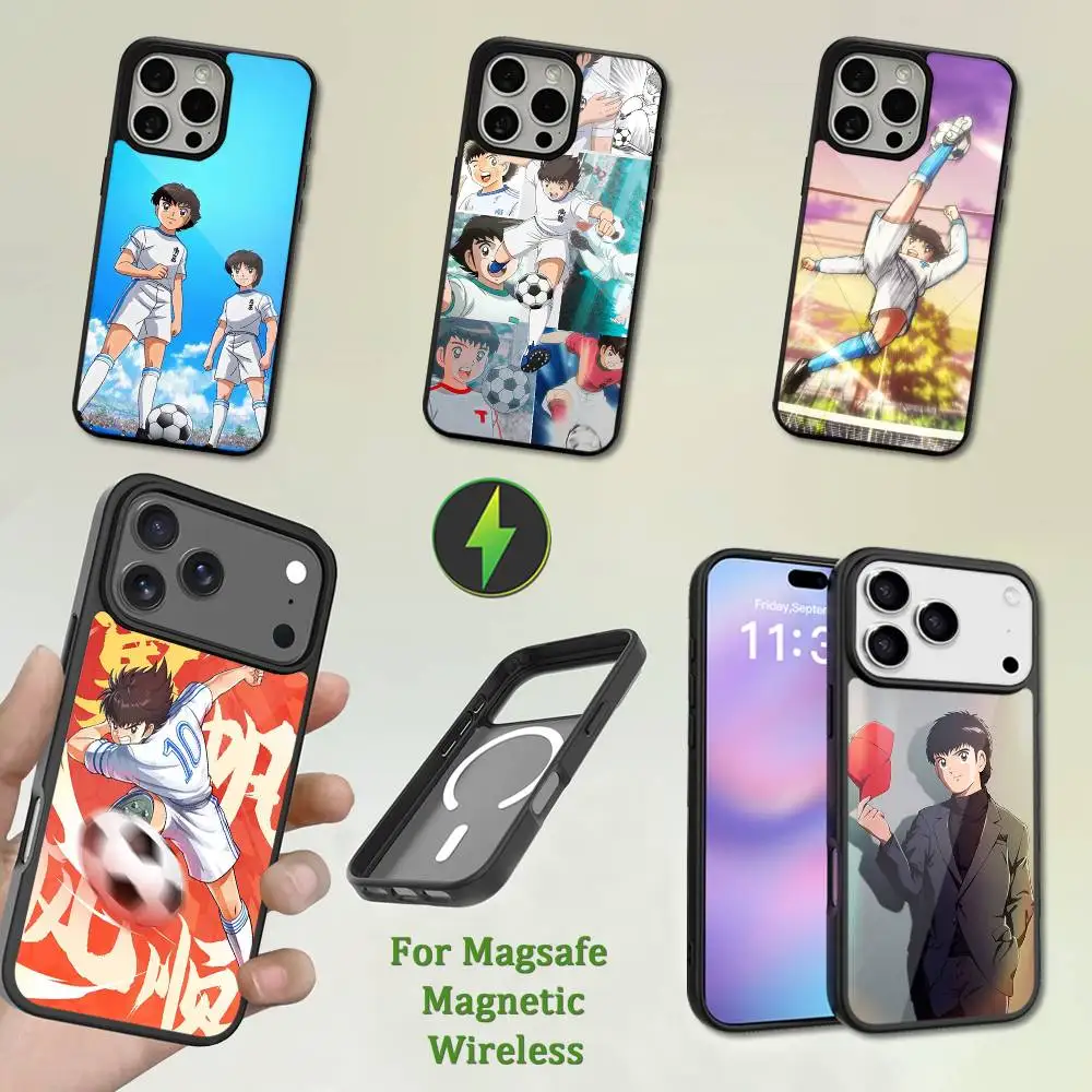 

Anime C-Captain T-Tsubasas Phone Case For iPhone 13,12,11,16,15,17,14,Pro,Max,Plus,Mini,Magsafe,Magnetic Wireless Charging