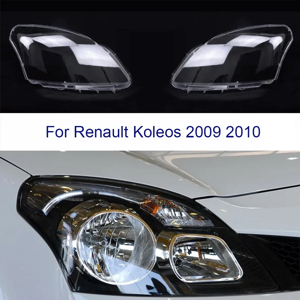 

Headlight Lens For Renault Koleos 2009 2010 Headlamp Cover Car Lights Glass Front Replacement Auto Shell