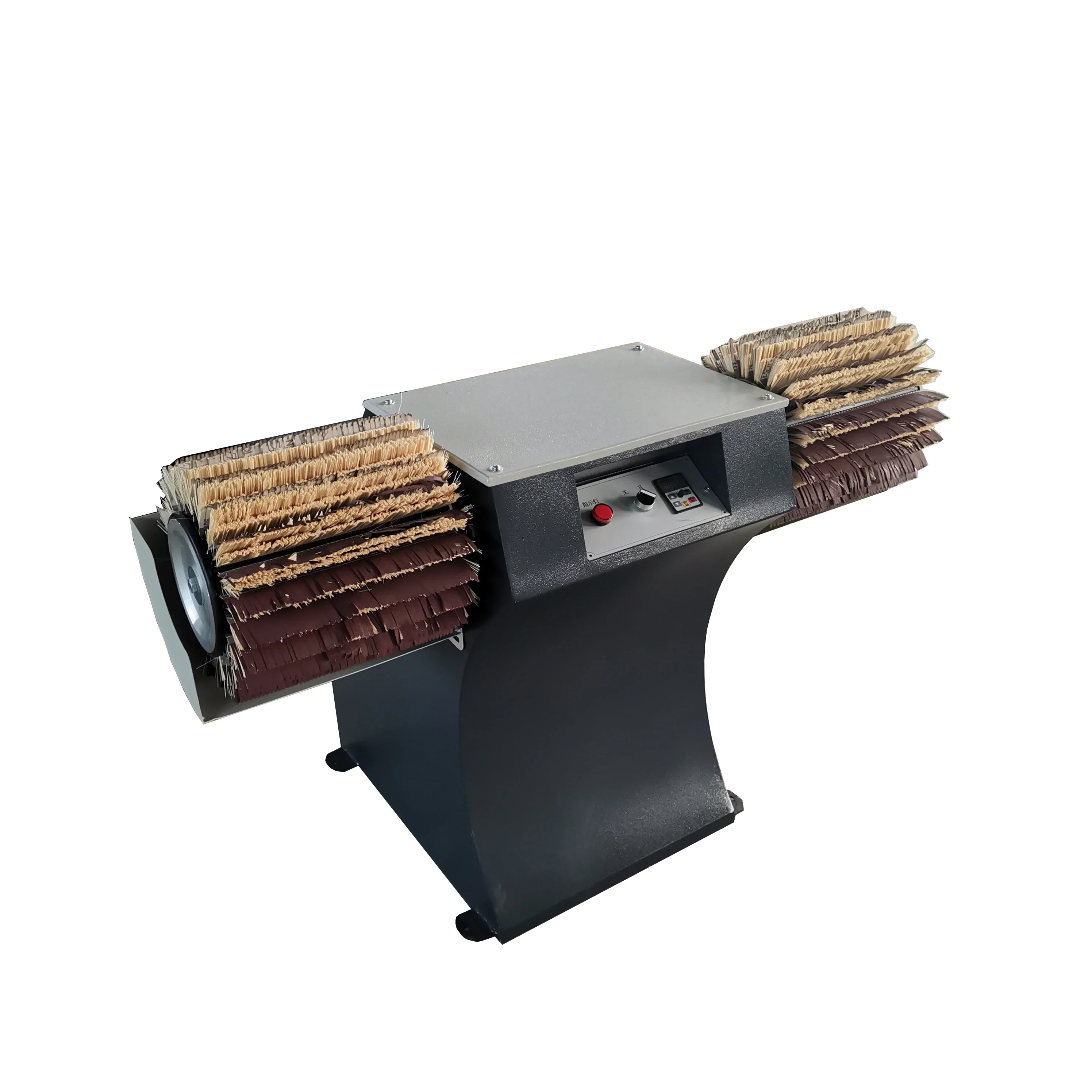 Wood brushing sander machines polishing machine MDF drum brush sander 2 roller sanding machine for floor