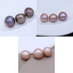 Natural Freshwater Baroque Pearl Beaded Irregular Rounf Spaced Loose Beads for Jewelry Making DIY Necklace Bracelet Accessories