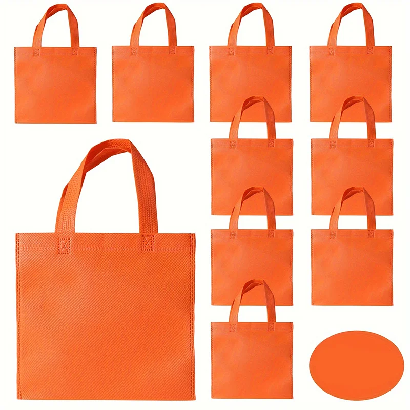 10/20/30pcs Regenboog Niet-geweven Tote Herbruikbare Geschenkzakjes Party Favor Bags voor Verjaardagsfeestje Valentijn Goodie Bags Winkelen Leveranties