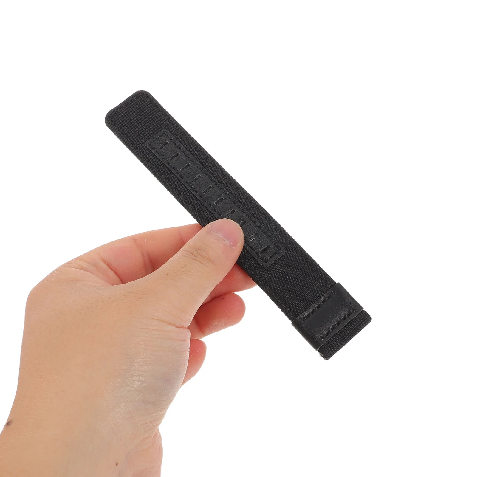 

Nylon Watch Band Black Quick Release Replacement Strap For Smartwatch Universal Fit Stainless Steel Buckle Adjustable Durable