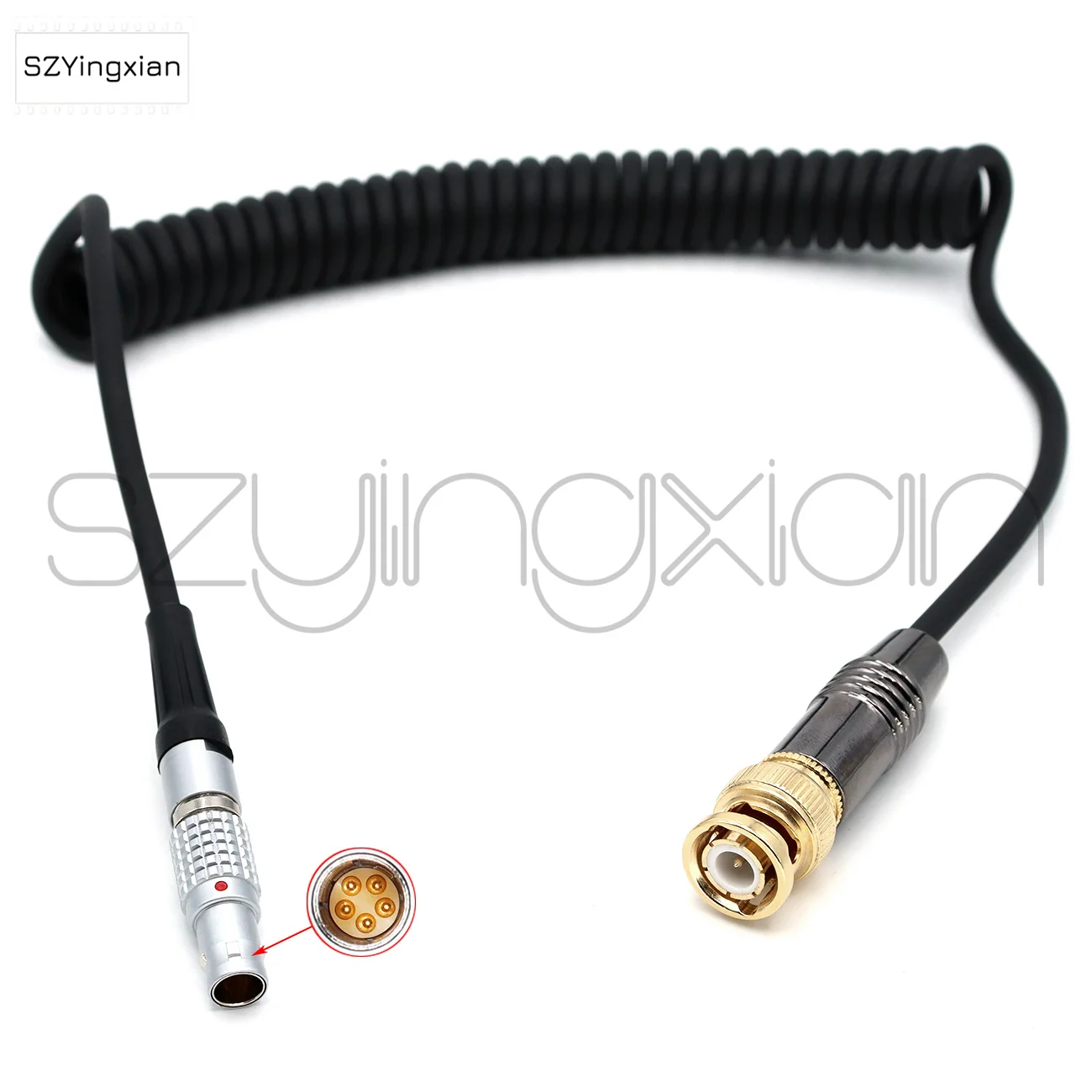 BNC to 0B 5pin Time Code Cable. Suitable for ARRI ALEXA MINI/XT/ALEXA35 camera/ZOM F8, Sound Device