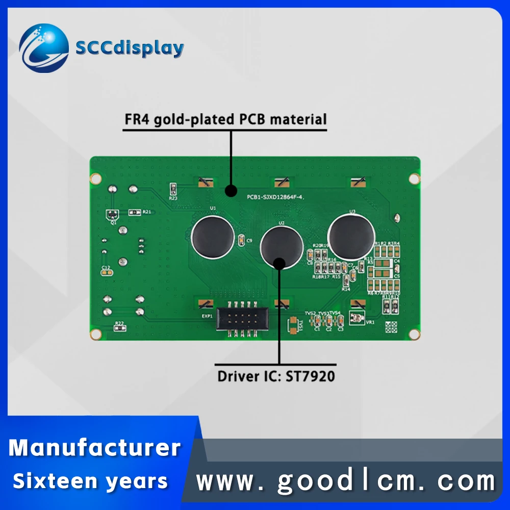 Supply monochrome lcd 12864 liquid crystal display SJXD12864F-4 knob buzzer Chinese font 128X64 graphics dot matrix LCM module
