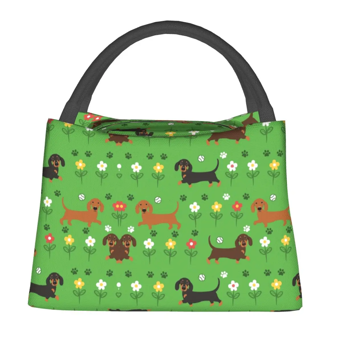 

Такса, колбаса, собака, сумка для обеда, цветы, открытый ланч-бокс для пикника для ребенка, термосумка с забавным принтом, сумка-холодильник Оксфорд