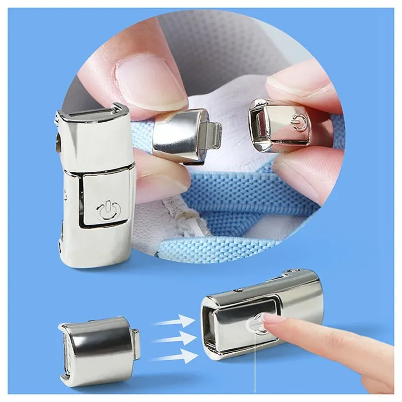 Nuevos cordones con cierre de presión sin corbatas, cordones elásticos para zapatillas de deporte, cordones planos ensanchados de 8MM sin cordones, cordones para zapatos para niños y adultos