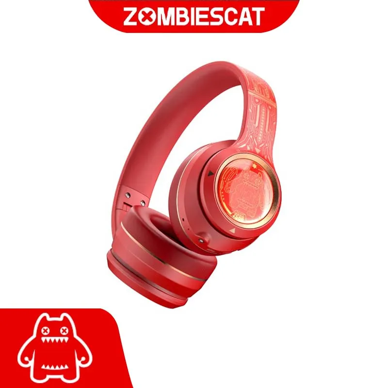 ZOMBIESCAT Wireless Bluetooth Headphones S1 Dynamic Coil Heavy Bass Wired Headset Active Noise Cancellation HiFi Sound Earphones