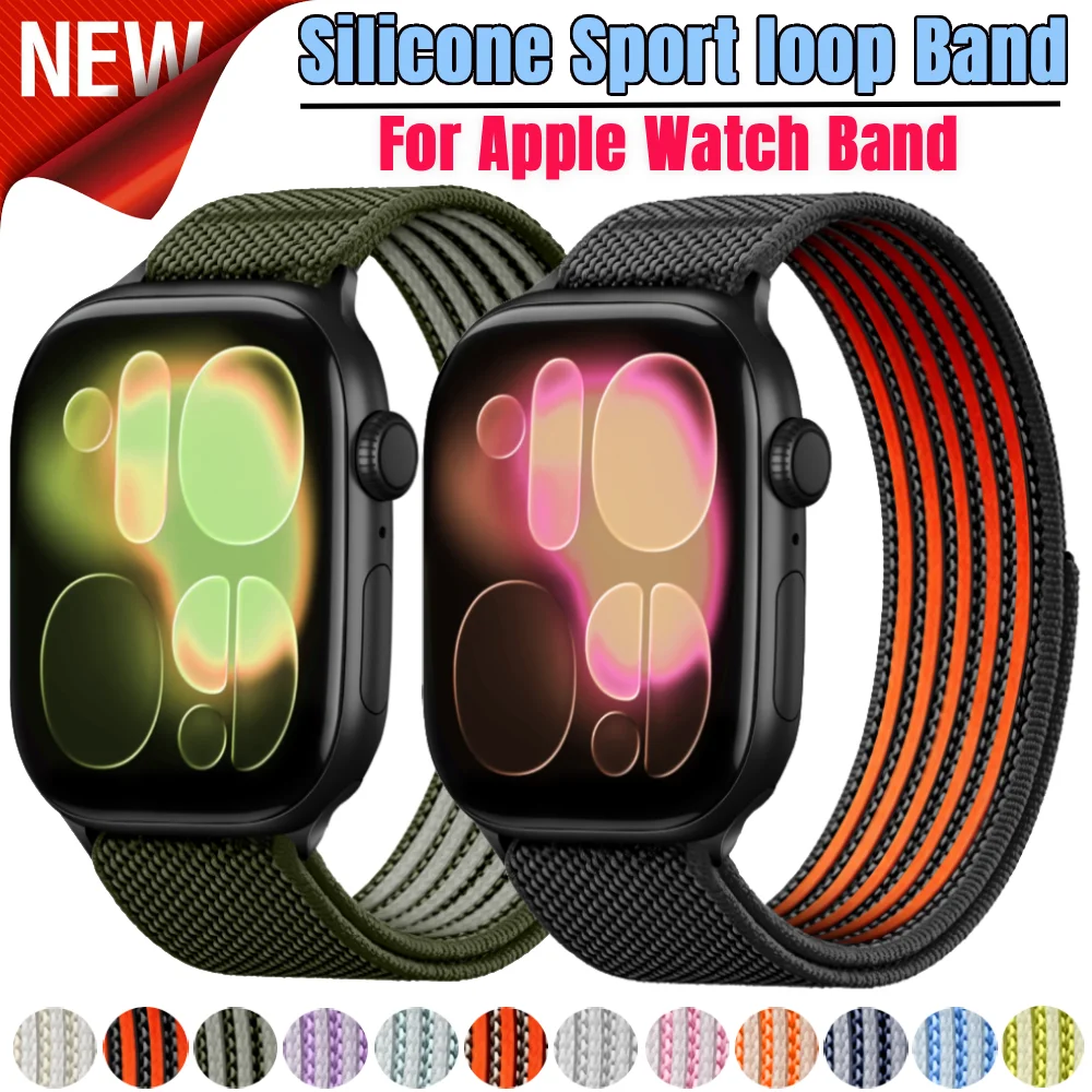 Sport Loop for Apple Watch Band Series 12/11/10/9/8/7/SE/Ultra2/3 49mm 46mm 45mm 44/42/41/40mm Belt Bracelet Correa iWatch Strap