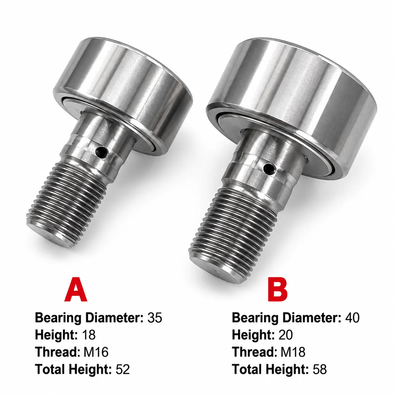 Cam Follower Bearing for Komori KBA Printing Press Gripper Opening Roller Bearing with Oil Groove Oil Hole Replacement Part