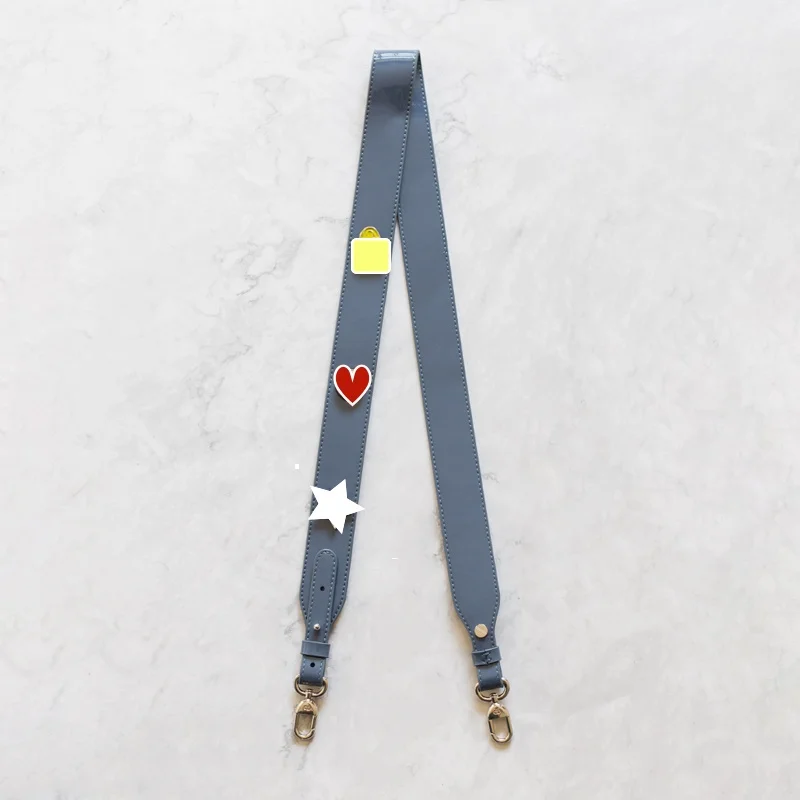 

Bag with three and four compartments badge leather width shoulder strap accessories crossbody bag strap