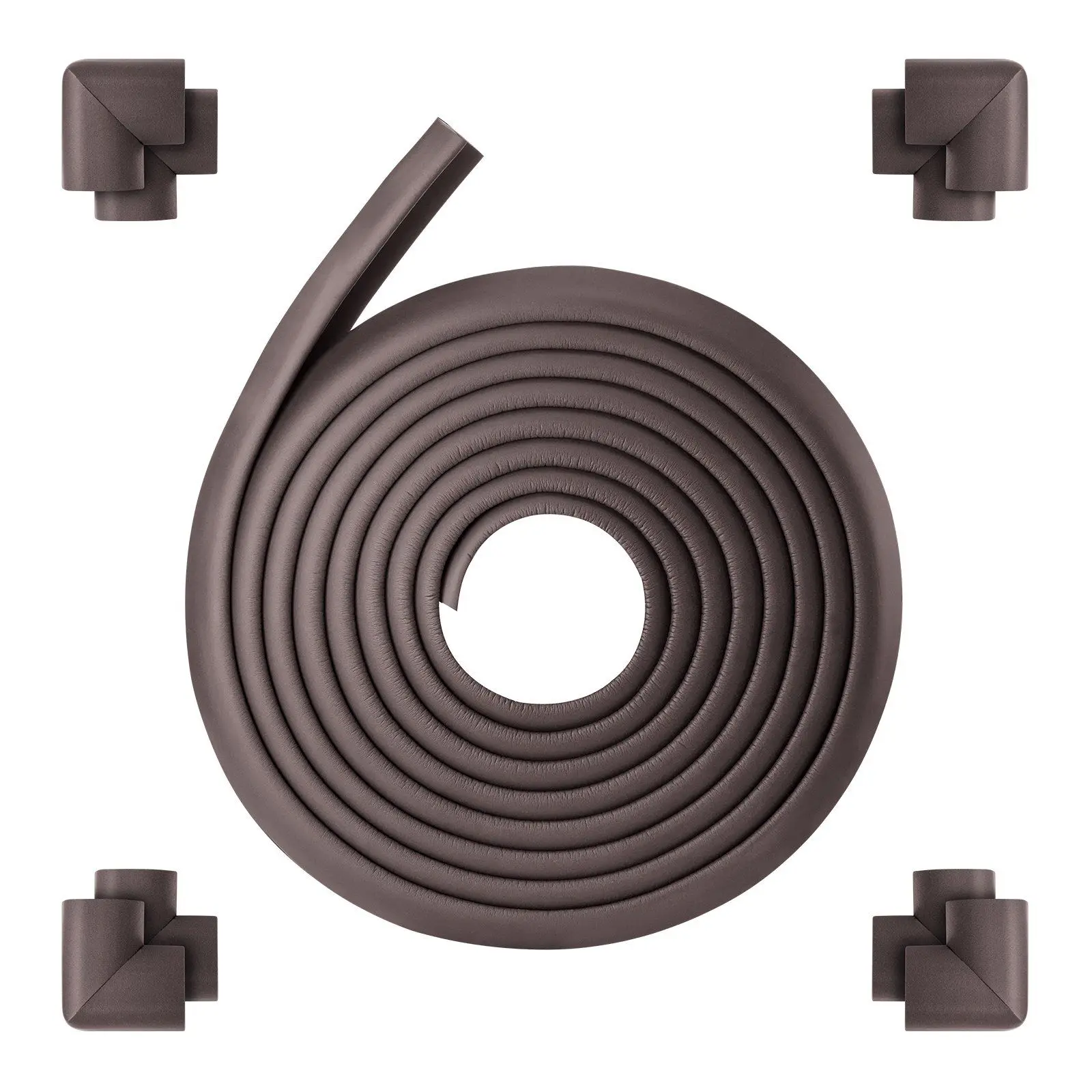 

18ft Seamless Edge Cushion with 8 Corner Pads, Soft NBR Foam Guards with Strong 3M Adhesion