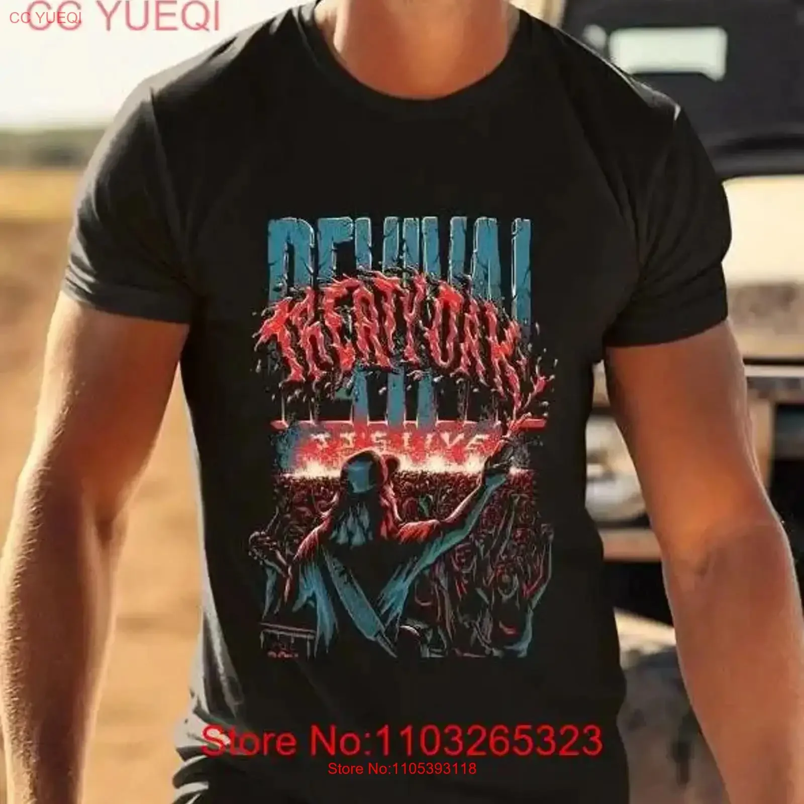 Vtg Treaty Oak Revival Black Heavy Cotton Size S 4XL T Shirt Adults TT575 vintage Washed homme Comfortable Slightly Stretched