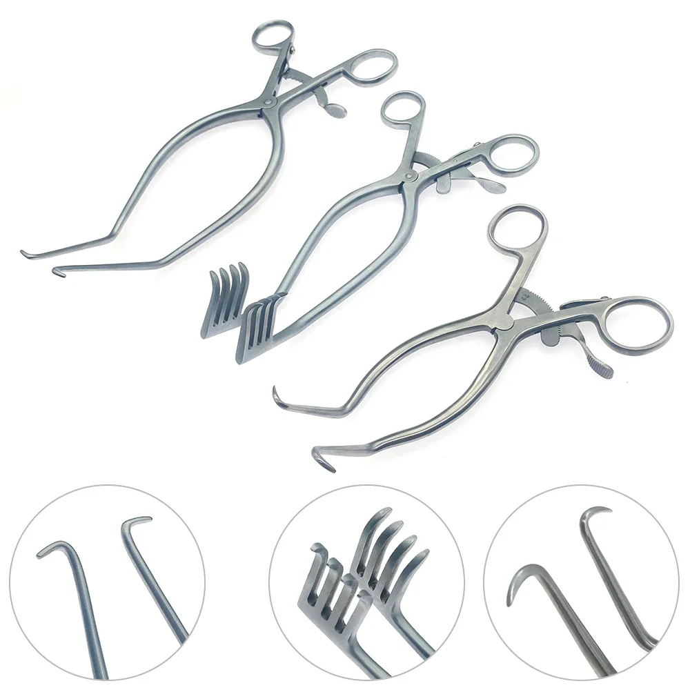Retractor postcraneal de acero inoxidable, instrumento quirúrgico de autoretención, ortopedia