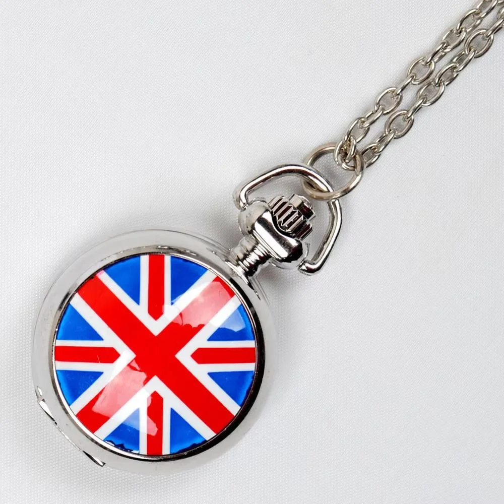 New European and American style small British flag pocket watch exquisite mini pocket watch sold well in Europe and American