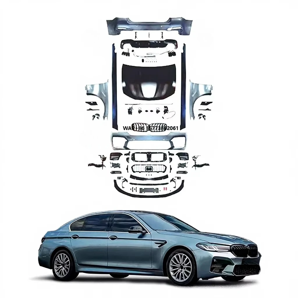 

LCI M5 Style Conversion Kit for 5 Series F10 2011-2017 Auto Parts With Front Rear Bumper Side Skirts Hood