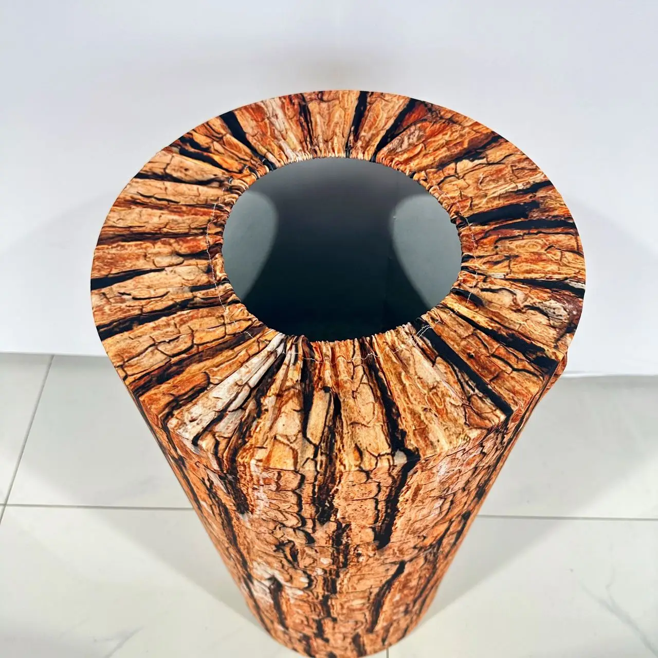 소년이나 소녀 생일 파티, 결혼식 및 베이비 샤워 장식 소품을위한 갈색 나뭇결 숲 테마 실린더 커버