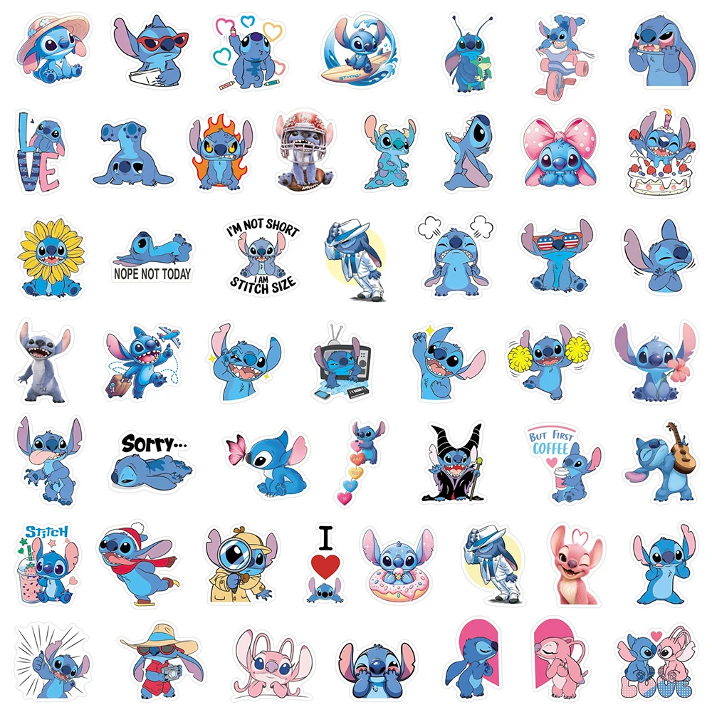 10/30/50pcs Disney Leuke Lilo & Stitch Anime Stickers voor Scrapbook Gitaar Telefoon Waterdichte Grappige Cartoon sticker Kid Klassieke Speelgoed