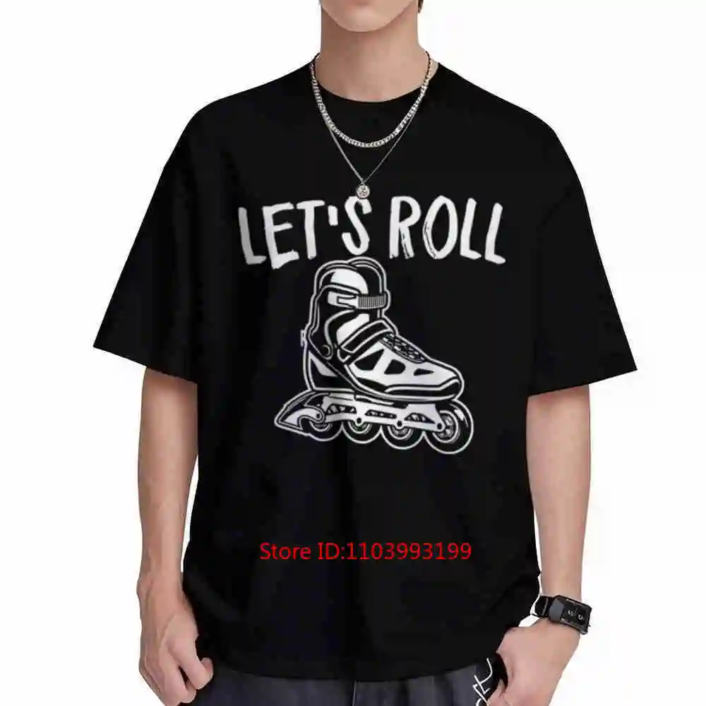 Inline Skating Skater Roller Short Sleeve Tee 100% Cotton T-Shirt