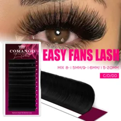 Mega Volume Eyelash Extensions Easy Fan Premium 3D/4D/8D/10D/14D/20D Auto-Fans Individual Lashes Extension