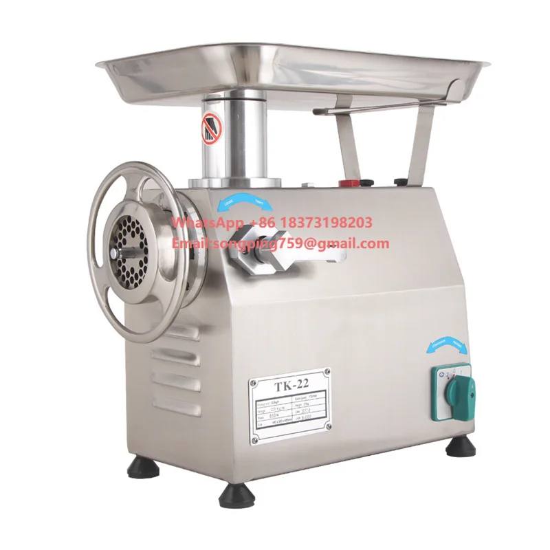 Powerful Meat Mincer Machine with Engine Motor Pump Bearing Core Components