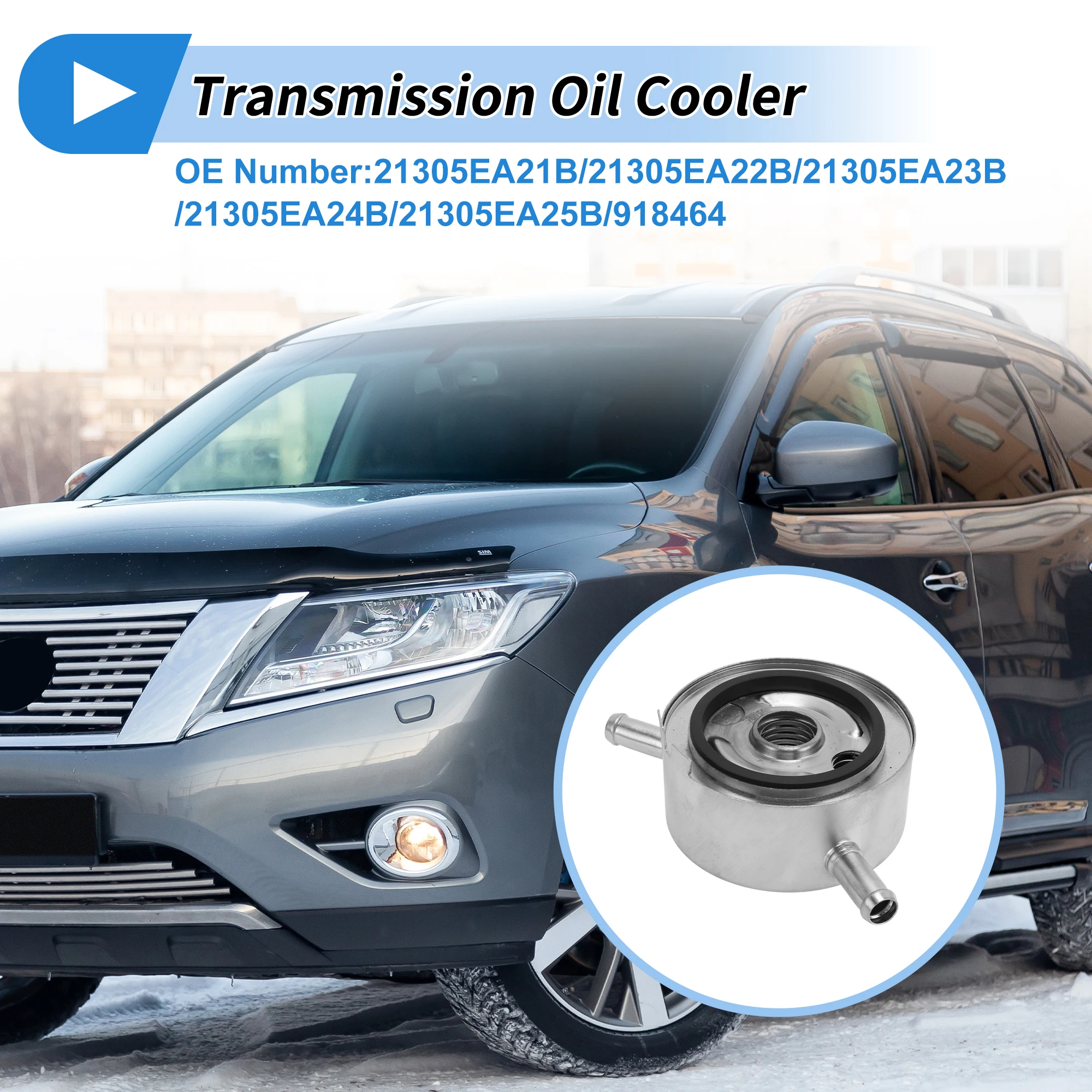 UXCELL Engine Oil Cooler for Nissan Pathfinder 4.0L 2008-2012 Transmission Oil Cooler Trans Cooler No.21305EA21B/21305EA22B