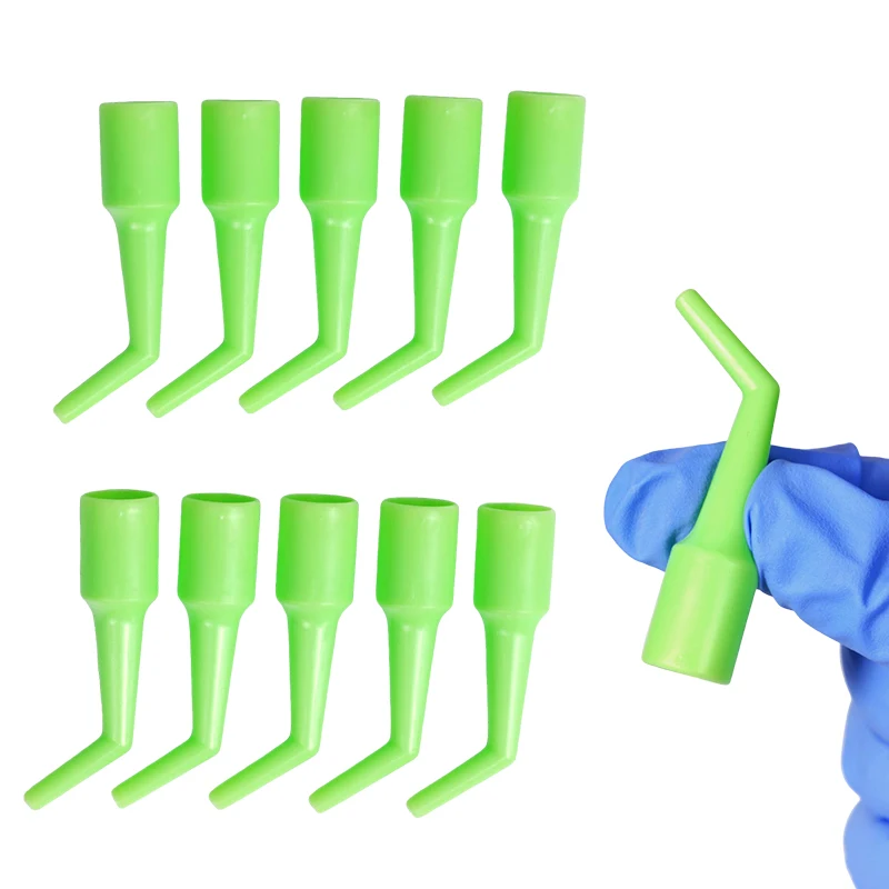 10pcs Dental Saliva Ejector Adapter Autoclavable Disposable Dental Suction Tip Conversion Head Straw Dentist Tool