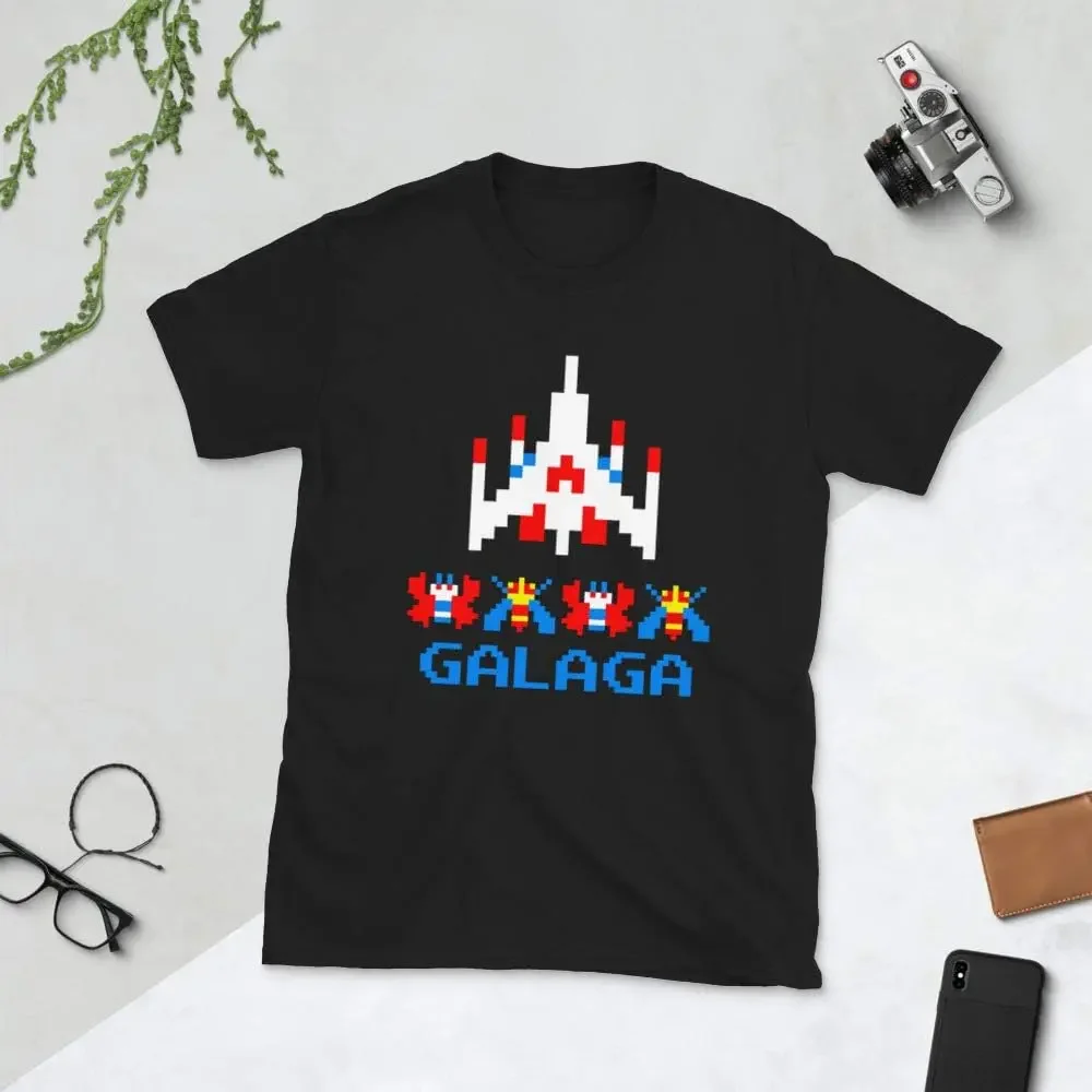 Mod.11 Arcade Galaga 1981 Space Invaders Video Game Juego Retro Vintage 80s Gaming Console Aliens 8-Bits Gamer T-Shirt