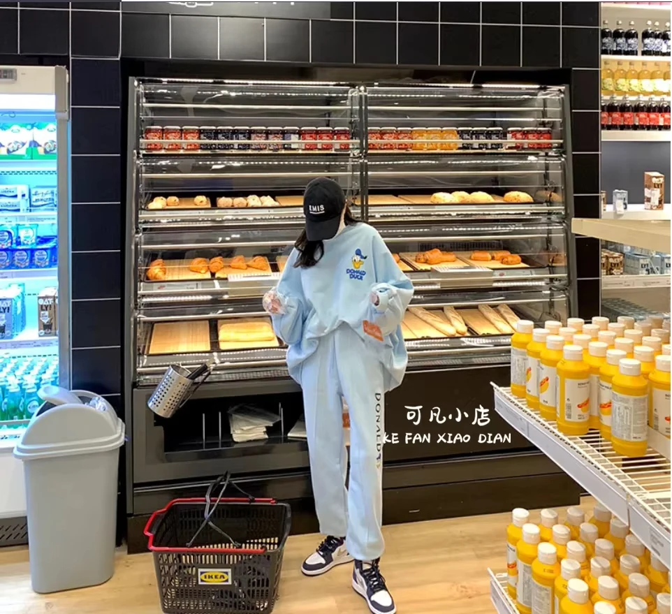 Frühling Herbst 2025, Damen Lose Gedruckt Cartoon Sweatshirts Und Casual Hosen Sets Weibliche Lässig Track Jogginghose Anzug Für Frauen